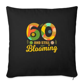 60th birthday 60 years old 60th party gift 196th - Sofa pillowcase 17,3'' x 17,3'' (45 x 45 cm) - black - Front