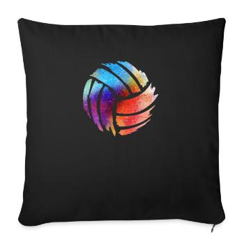 Volleyball - Sofakissenbezug 45 x 45 cm - Schwarz - Vorne