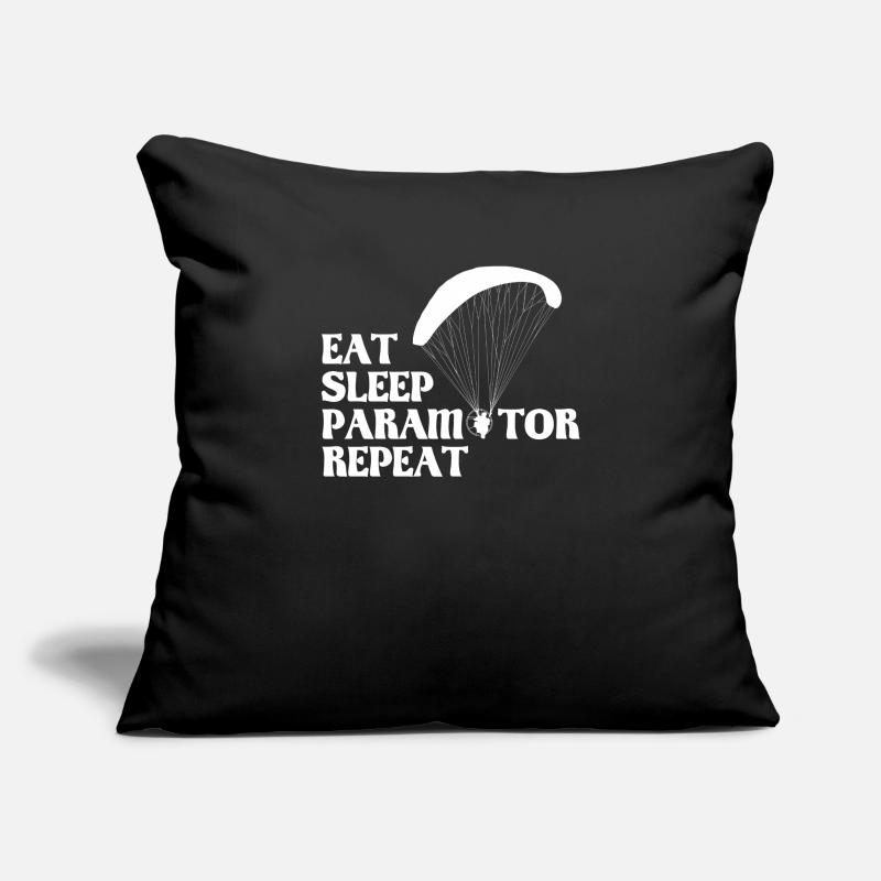 Eat Sleep Paramotor Repeat paramotor Sofa pillowcase 17,3'' x 17,3'' (45 x 45 cm)