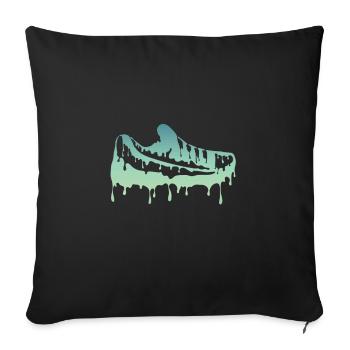 Bunte Schuhe - Sofakissenbezug 45 x 45 cm - Schwarz - Vorne