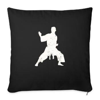 Karate - Sofakissenbezug 45 x 45 cm - Schwarz - Vorne