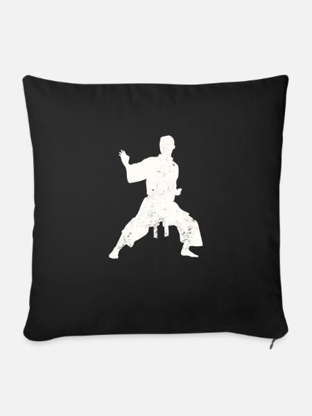 Karate - Sofakissenbezug 45 x 45 cm - Schwarz