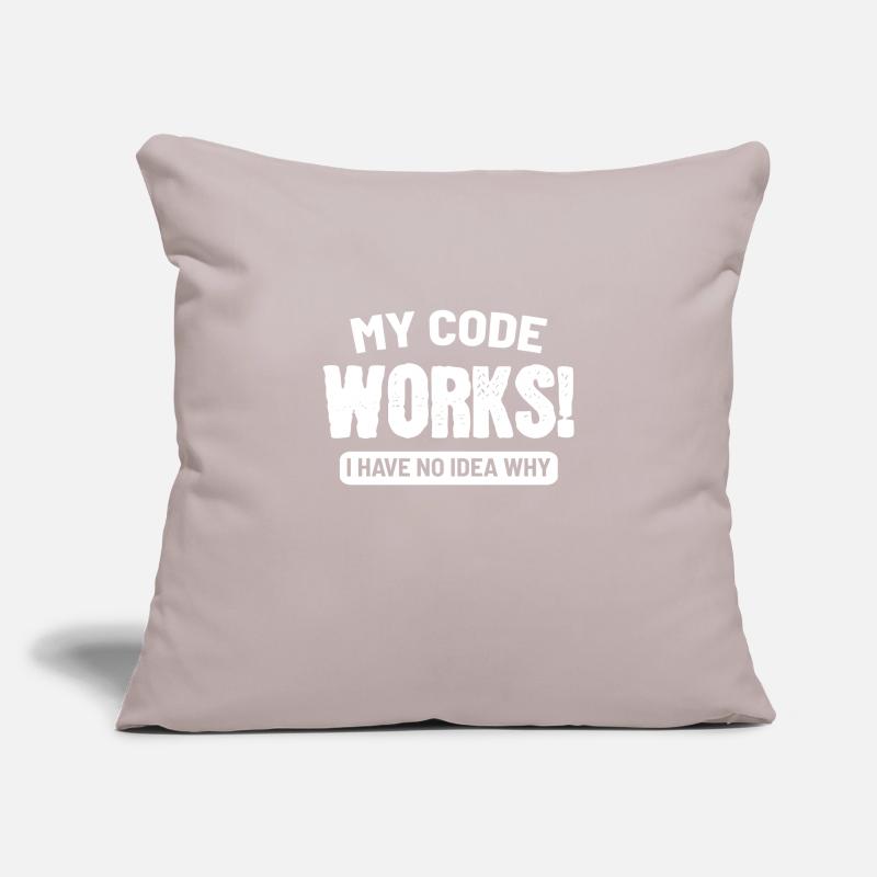 Code Works Entwickler oder Programmierer Geschenk Sofakissenbezug 45 x 45 cm