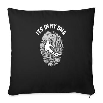 ski - Sofa pillowcase 17,3'' x 17,3'' (45 x 45 cm) - black - Front