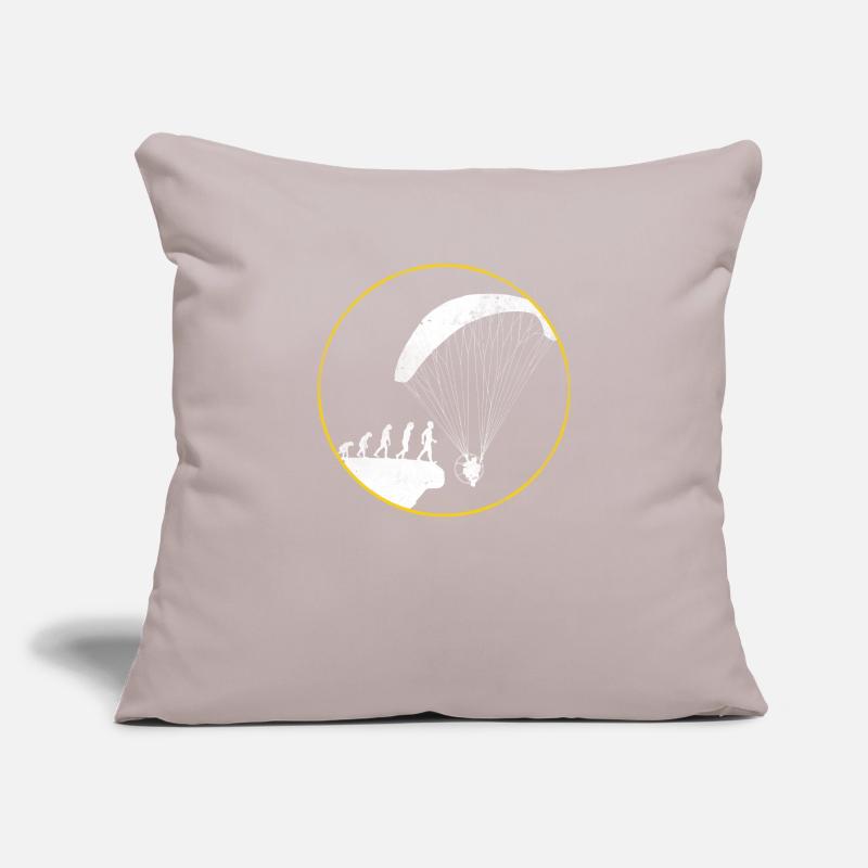 Chemise cadeau Evolution paramoteur Housse de coussin décorative 45 x 45 cm