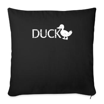 canard - Housse de coussin décorative 45 x 45 cm - noir - Devant