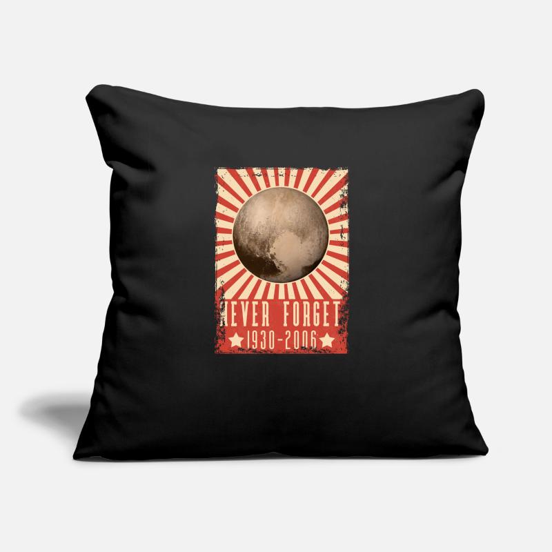 Never Forget Pluto Funny Planet Pluto shirt Housse de coussin décorative 45 x 45 cm