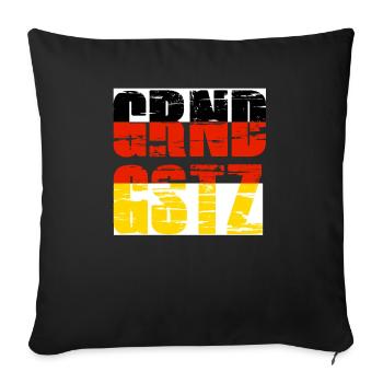 Grundgesetz Deutschland - Sofakissenbezug 45 x 45 cm - Schwarz - Vorne