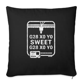 3D Druck Technik Nerd Home Sweet Home 3D Print - Sofakissenbezug 45 x 45 cm - Schwarz - Vorne