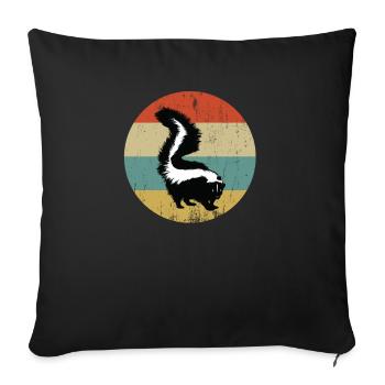 skunk - Sofa pillowcase 17,3'' x 17,3'' (45 x 45 cm) - black - Front