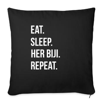 Kurdistan t shirt - Sofa pillowcase 17,3'' x 17,3'' (45 x 45 cm) - black - Front