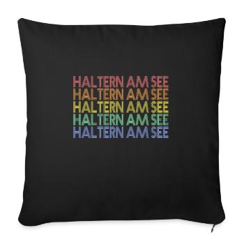 Haltern am See - Sofakissenbezug 45 x 45 cm - Schwarz - Vorne