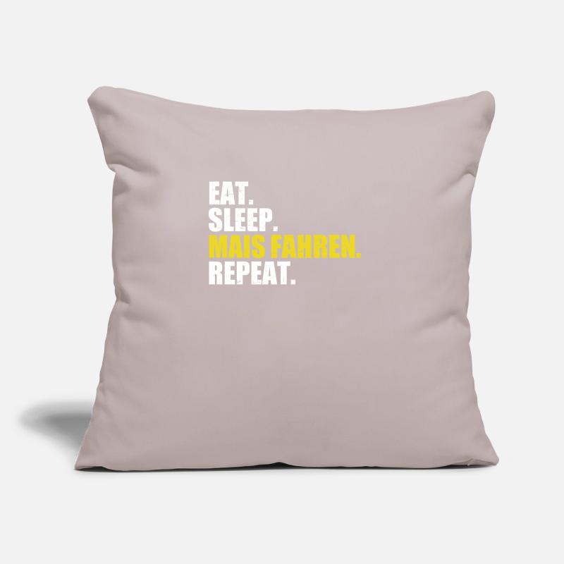 Eat sleep corn drive repeat corn transportation corn Sofa pillowcase 17,3'' x 17,3'' (45 x 45 cm)