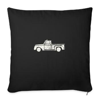 Pick up truck - Sofakissenbezug 45 x 45 cm - Schwarz - Vorne