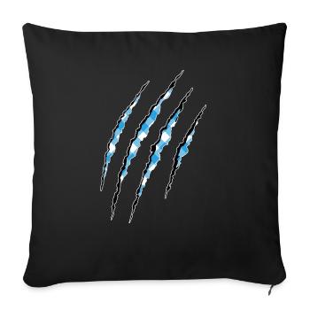 Bayrische Seele Bayern im Blut - Sofakissenbezug 45 x 45 cm - Schwarz - Vorne