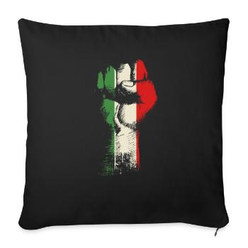 Italie - Housse de coussin décorative 45 x 45 cm - noir - Devant