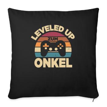 Gambler uncle pregnancy gift - Sofa pillowcase 17,3'' x 17,3'' (45 x 45 cm) - black - Front