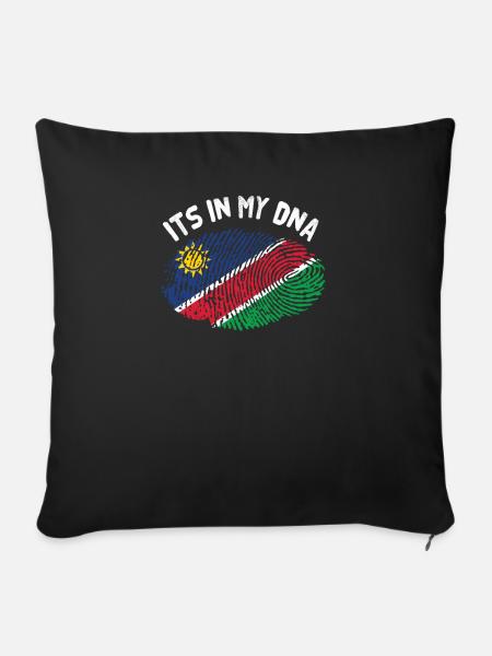 Namibia - Sofakissenbezug 45 x 45 cm - Schwarz