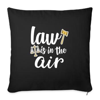 Anwalt Rechtsanwalt Jura Justiz Geschenk - Sofakissenbezug 45 x 45 cm - Schwarz - Vorne