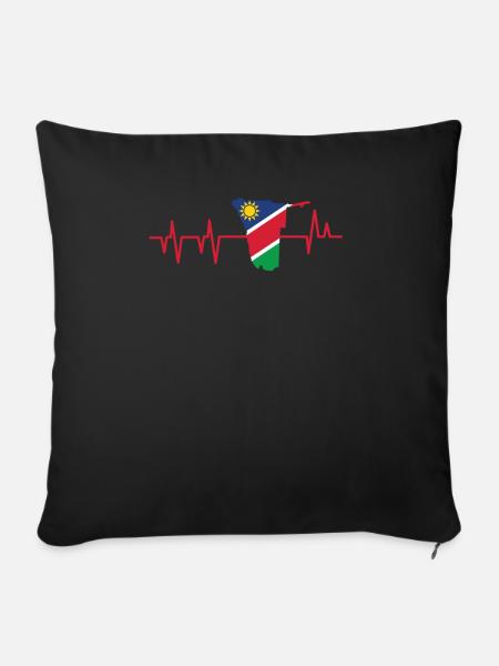 Namibia Afrika Shirt Geschenkidee - Sofakissenbezug 45 x 45 cm - Schwarz