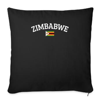 Simbabwe - Sofakissenbezug 45 x 45 cm - Schwarz - Vorne