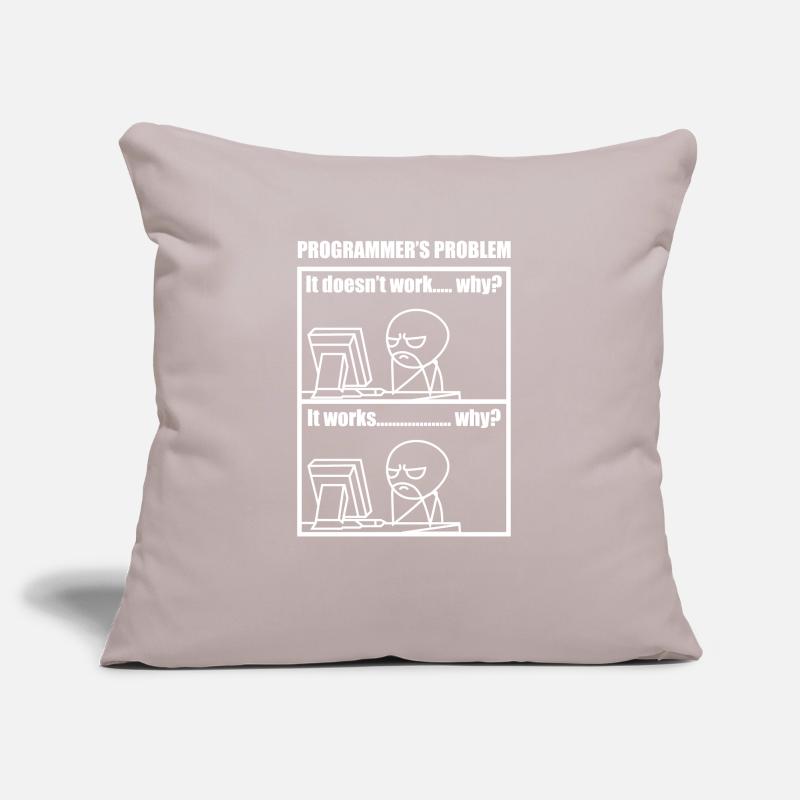 Programmers Problem Meme Programming Sysop Nut Gee Sofa pillowcase 17,3'' x 17,3'' (45 x 45 cm)