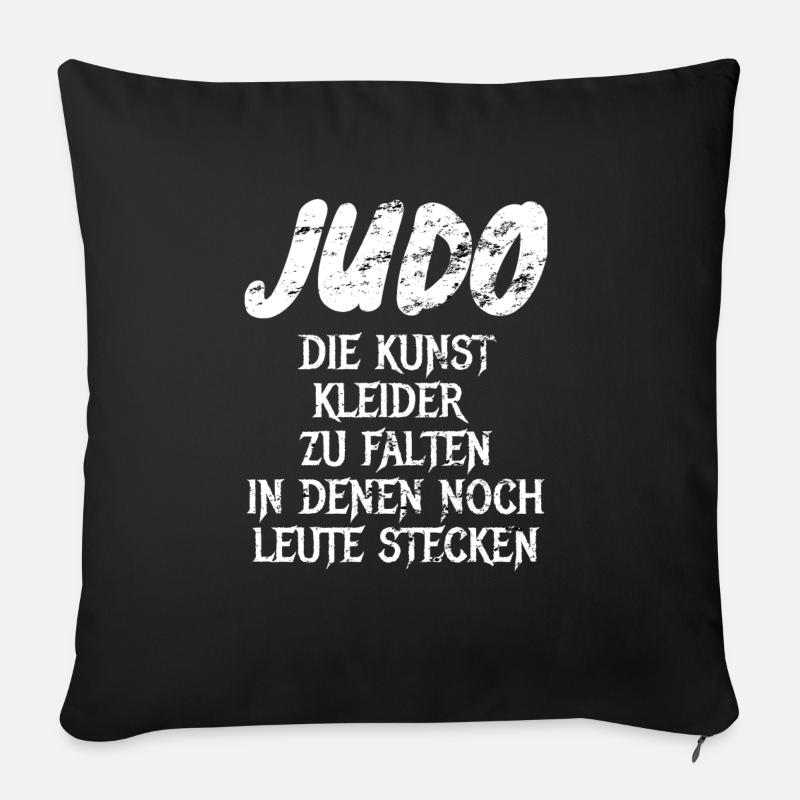 Judo - Sofakissenbezug 45 x 45 cm - Schwarz