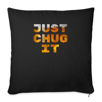Tuckern Sie es einfach Bier Hintergrund Design - Sofakissenbezug 45 x 45 cm - Schwarz - Vorne