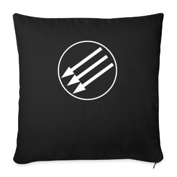 Iron Front Antifa - Antiracisme et antifasciste - Housse de coussin décorative 45 x 45 cm - noir - Devant