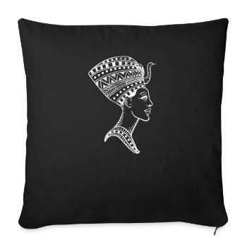 Egypt Pharaoh Cleopatra Pyramid Anubis Gift - Sofa pillowcase 17,3'' x 17,3'' (45 x 45 cm) - black - Front