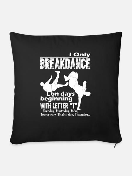 Breakdance Lustiger Breakdance - Sofakissenbezug 45 x 45 cm - Schwarz