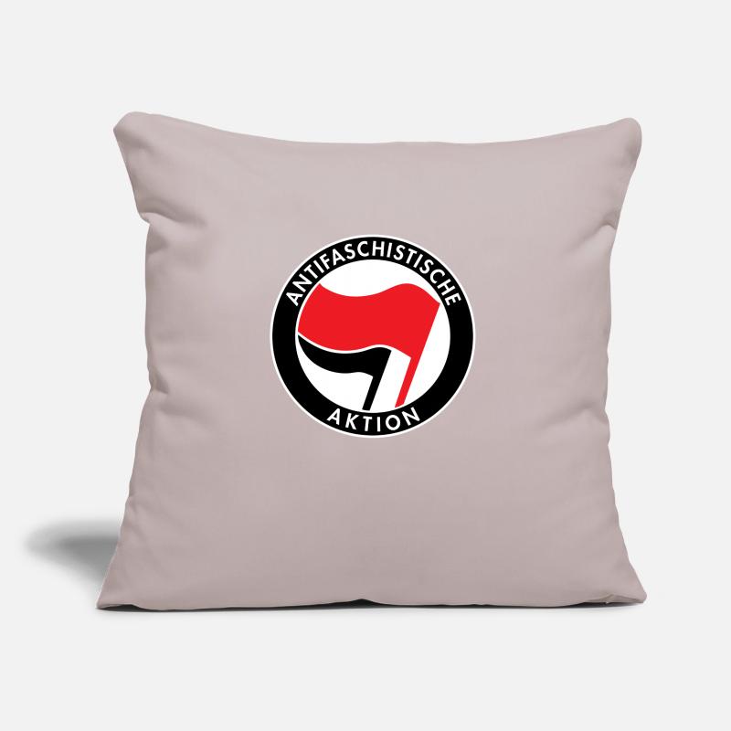 Action antifasciste, Logo Antifa, Drapeaux Housse de coussin décorative 45 x 45 cm