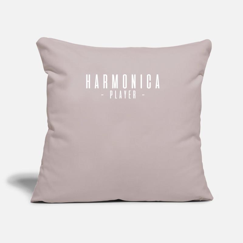 Harmonica player gift harmonica Sofa pillowcase 17,3'' x 17,3'' (45 x 45 cm)