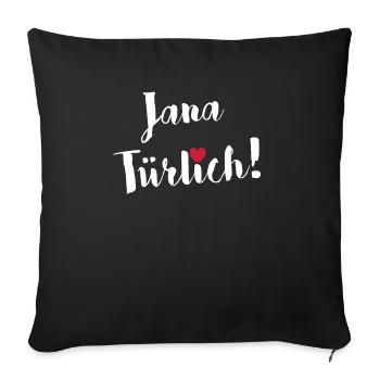 Jana Tuerlich Jenny Janina - Sofakissenbezug 45 x 45 cm - Schwarz - Vorne