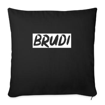 Bruderi - Housse de coussin décorative 45 x 45 cm - noir - Devant
