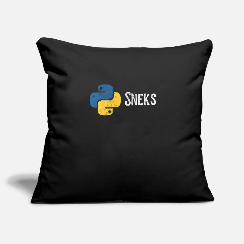 Programmation drôle de programmeur Python en détresse Housse de coussin décorative 45 x 45 cm