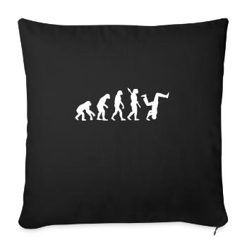 Evolution Hiphop Tanzen Breakdance HipHop Geschenk - Sofakissenbezug 45 x 45 cm - Schwarz - Vorne
