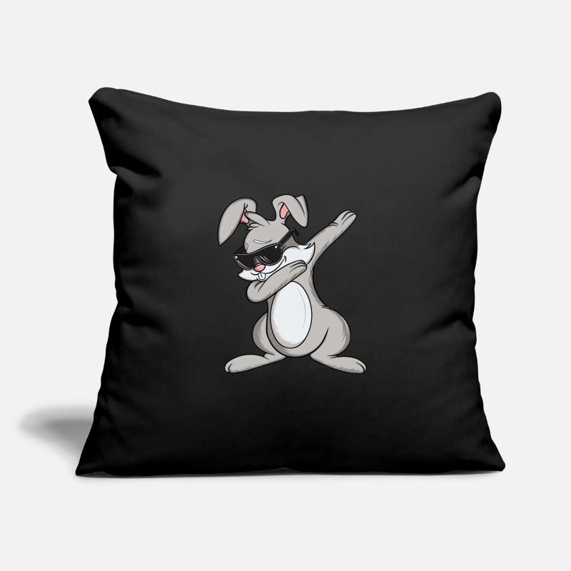Dabbing Rabbit Sunglasses Easter Cool Gift Sofa pillowcase 17,3'' x 17,3'' (45 x 45 cm)