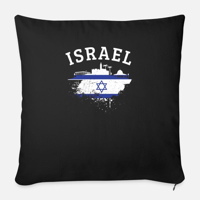 Israel - Sofakissenbezug 45 x 45 cm - Schwarz