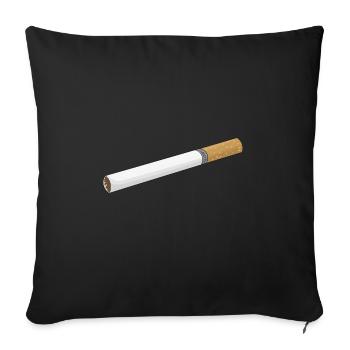 Cigarette smoking smoker vaping vaper vaping - Sofa pillowcase 17,3'' x 17,3'' (45 x 45 cm) - black - Front