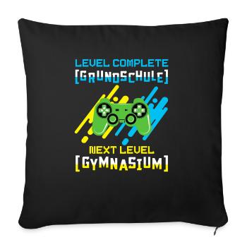Gymnasium - Sofakissenbezug 45 x 45 cm - Schwarz - Vorne
