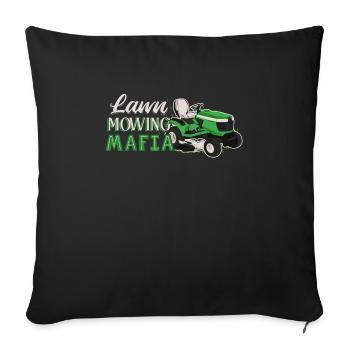 Jardinage - Housse de coussin décorative 45 x 45 cm - noir - Devant