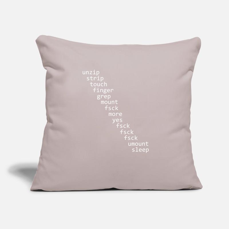 Unix Linux Programmer Sys Admin Sexy Shell Script Housse de coussin décorative 45 x 45 cm