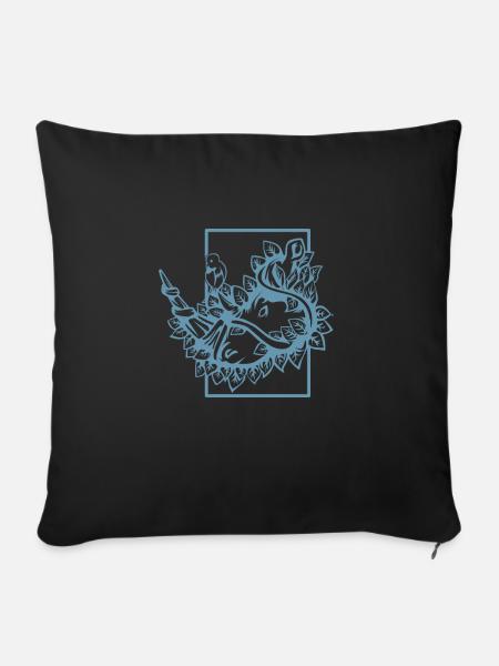 Umwelt und Klimaschutz Rhinogesicht - Sofakissenbezug 45 x 45 cm - Schwarz