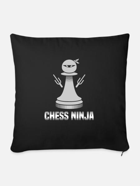Chess - Sofakissenbezug 45 x 45 cm - Schwarz