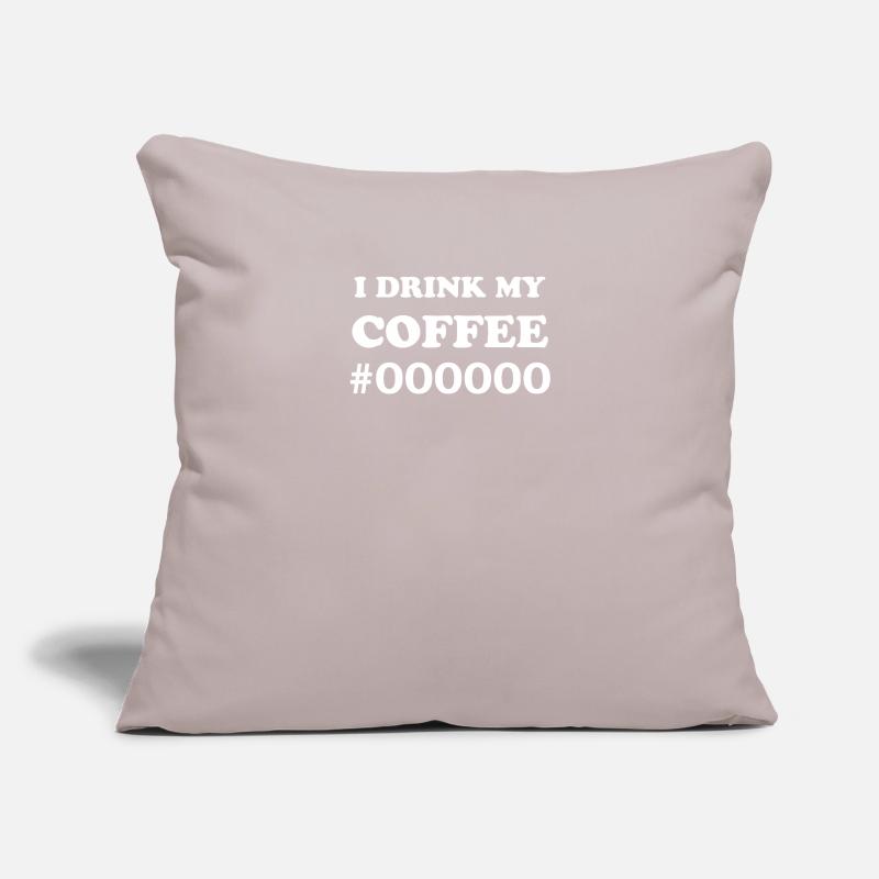 Kaffee Schwarz Nerd Programmierer IT Web Designer Sofakissenbezug 45 x 45 cm