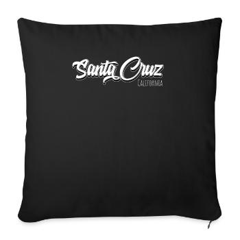 Santa Cruz California - Sofa pillowcase 17,3'' x 17,3'' (45 x 45 cm) - black - Front