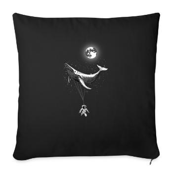 Zero Gravity Sea - Sofa pillowcase 17,3'' x 17,3'' (45 x 45 cm) - black - Front