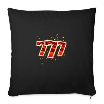 Funny Casino Automaten | Geschenk | - Sofakissenbezug 45 x 45 cm - Schwarz - Vorne