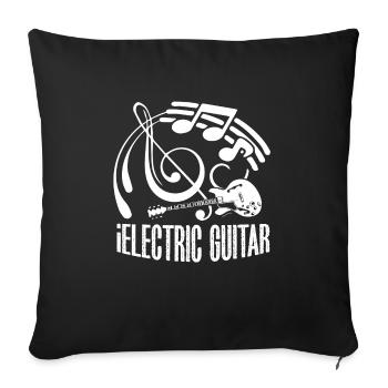 Guitare électrique Funny Electric Guitar - Housse de coussin décorative 45 x 45 cm - noir - Devant